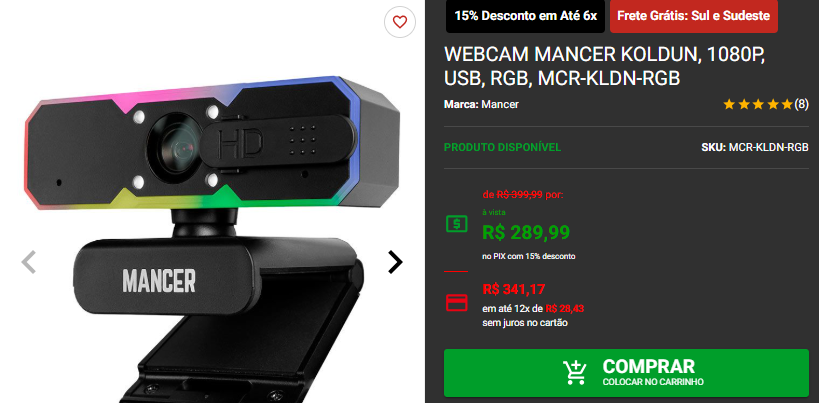 WebCam: 3 opções disponíveis na Pichau por menos de R$ 300 Captura de tela 2025 01 22 184535.png
