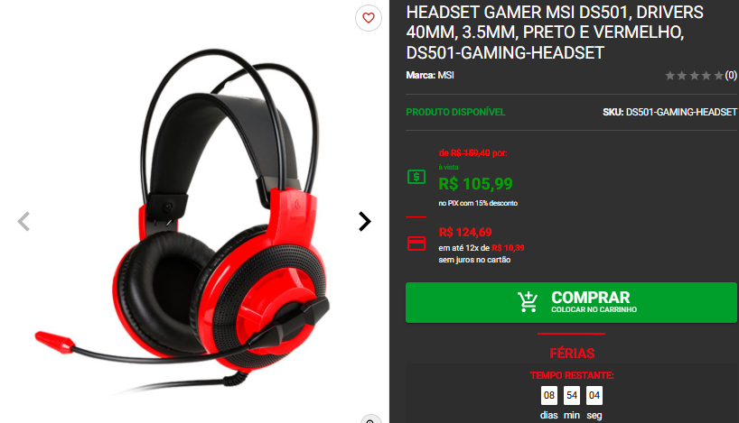 Headset por até R$100: 3 opções de entrada na Pichau Captura de tela 2025 01 23 160600.png