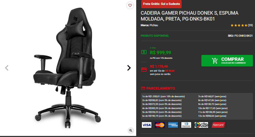 Cadeira gamer: 3 opções custo-benefício disponíveis na Pichau Captura de tela 2025 01 27 184048.png