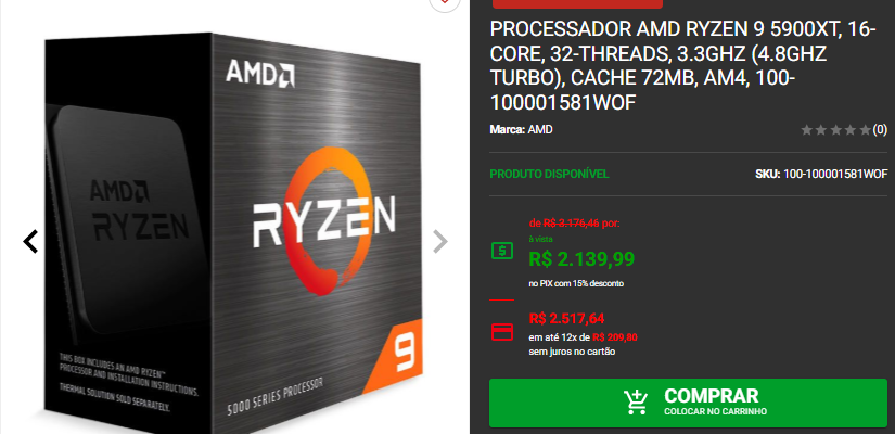 Processador AMD: 3 opções em promoção no site da Pichau 4 Processador AMD: 3 opções em promoção no site da Pichau Captura de tela 2025 01 28 160520.png