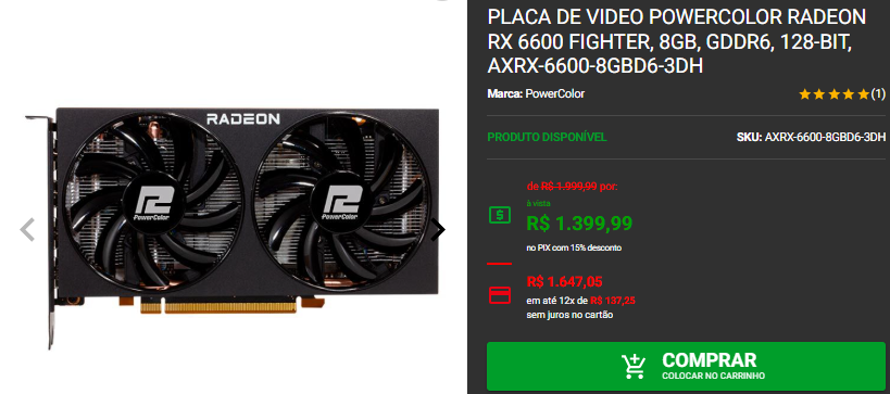 AMD Radeon: 3 opções com 8GB disponíveis em promoção na Pichau 2 AMD Radeon: 3 opções com 8GB disponíveis em promoção na Pichau Captura de tela 2025 01 29 133648.png