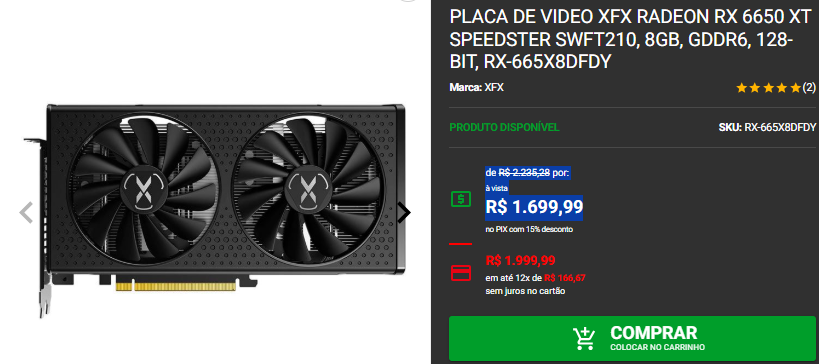 AMD Radeon: 3 opções com 8GB disponíveis em promoção na Pichau 3 AMD Radeon: 3 opções com 8GB disponíveis em promoção na Pichau Captura de tela 2025 01 29 133906.png