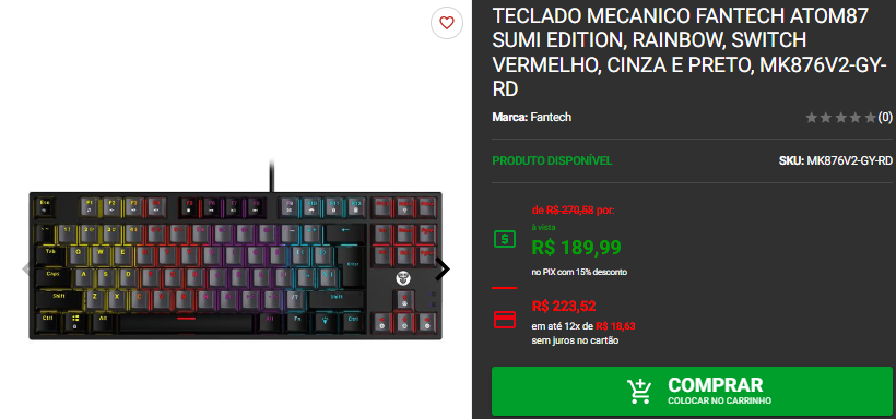 Teclado mecânico barato: 3 opções de entrada por menos de R$200 2 Teclado mecânico barato: 3 opções de entrada por menos de R$200 Captura de tela 2025 01 30 124321.png