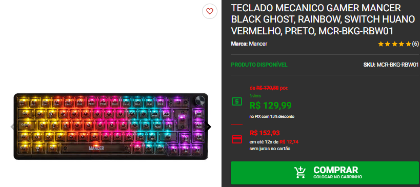 Teclado mecânico barato: 3 opções de entrada por menos de R$200 3 Teclado mecânico barato: 3 opções de entrada por menos de R$200 Captura de tela 2025 01 30 124702.png