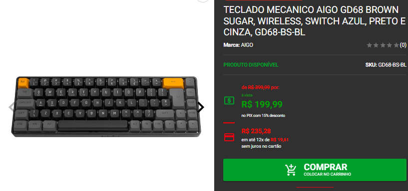 Teclado mecânico barato: 3 opções de entrada por menos de R$200 4 Teclado mecânico barato: 3 opções de entrada por menos de R$200 Captura de tela 2025 01 30 124849.png