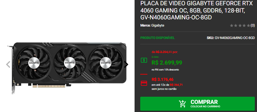 GeForce RTX 4060: 3 opções intermediárias em promoção na Pichau 2 GeForce RTX 4060: 3 opções intermediárias em promoção na Pichau Captura de tela 2025 01 30 125908.png