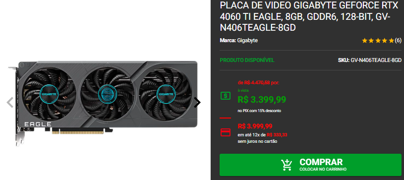 GeForce RTX 4060: 3 opções intermediárias em promoção na Pichau 3 GeForce RTX 4060: 3 opções intermediárias em promoção na Pichau Captura de tela 2025 01 30 130233.png
