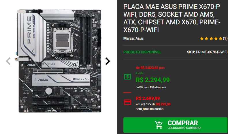 Placa mãe AM5: 3 opções em promoção no site da Pichau 4 Placa mãe AM5: 3 opções em promoção no site da Pichau Captura de tela 2025 01 31 165719.png