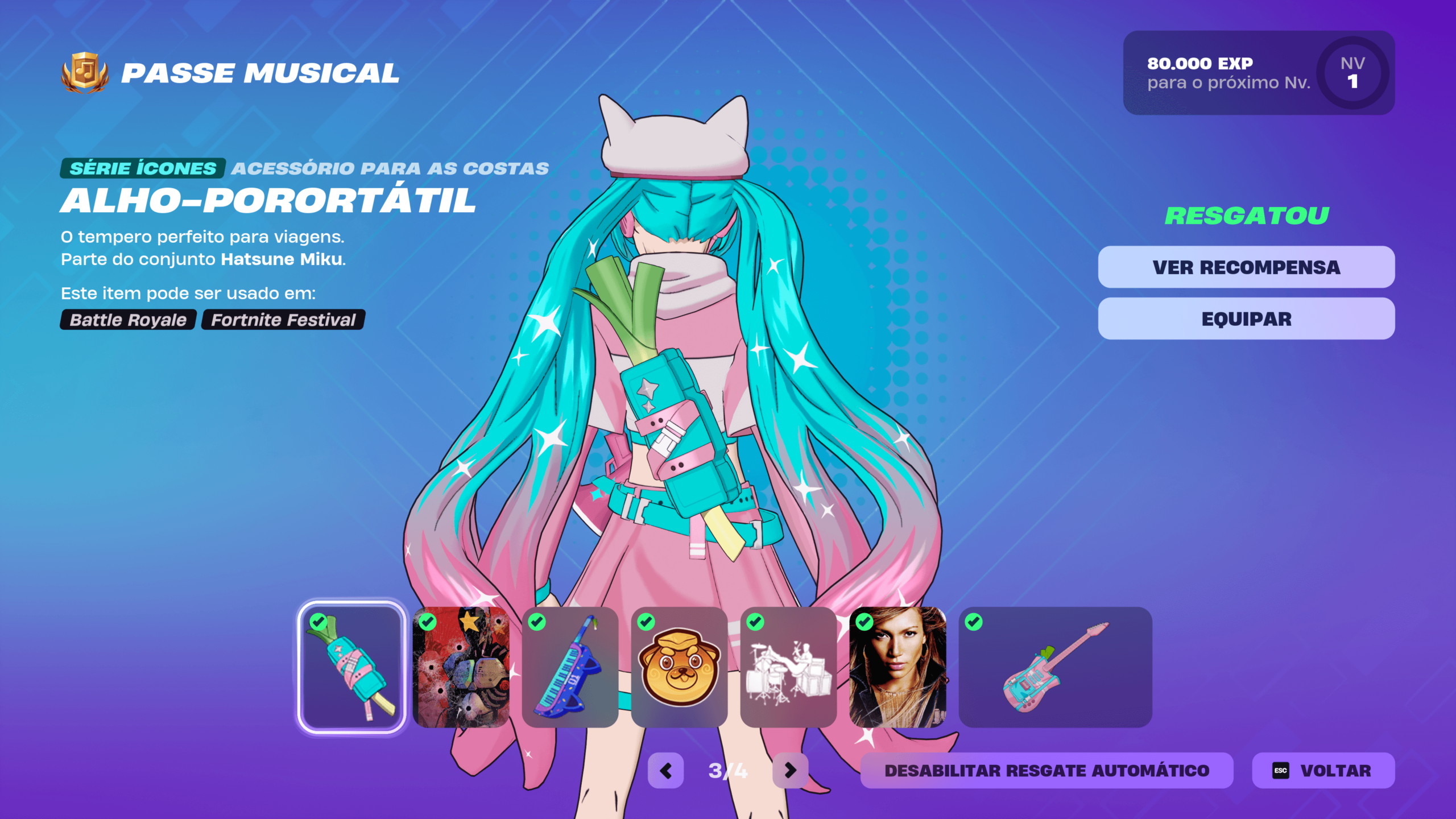 Fortnite: Hatsune Miku tem cosméticos divulgados 3 Fortnite: Hatsune Miku tem cosméticos divulgados