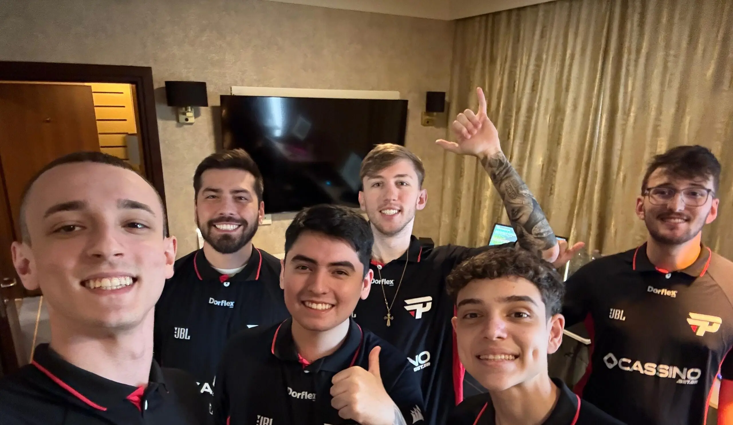 equipe de CS2 da paiN Gaming que disputa a IEM Katowice 2025