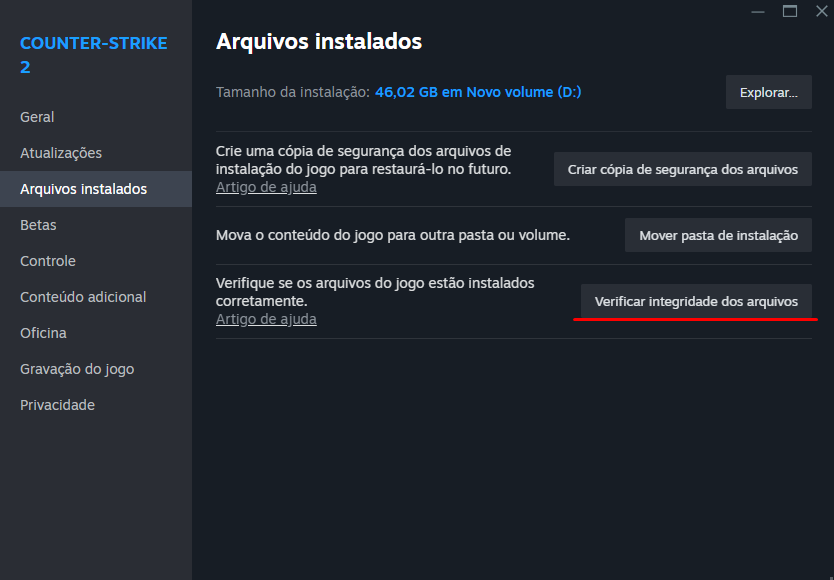 CS2: Saiba como resolver o erro "Missing Executable" 3 CS2: Saiba como resolver o erro "Missing Executable" Screenshot 33.png