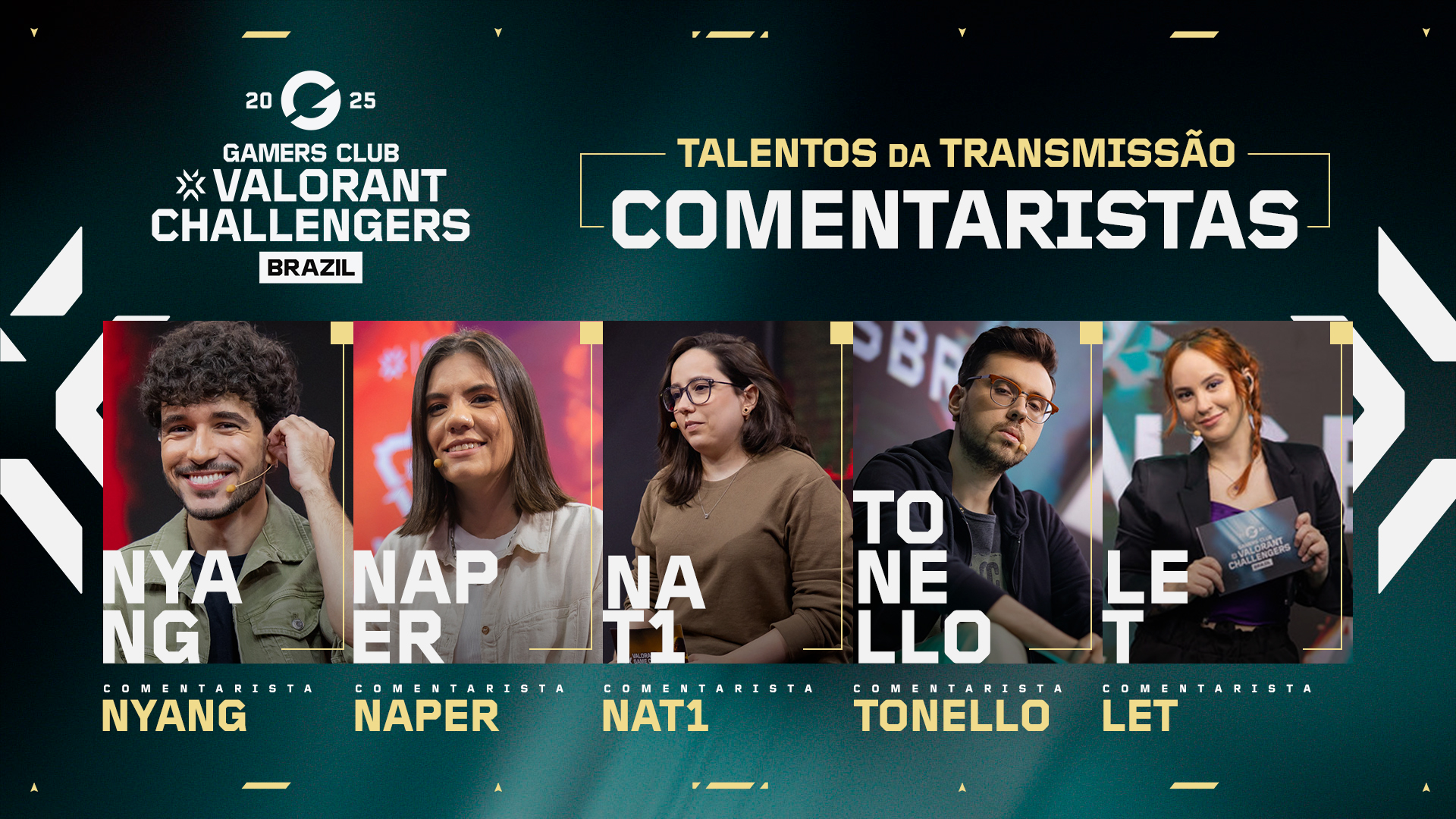 comentaristas da transmissão do Challengers Brazil 2025