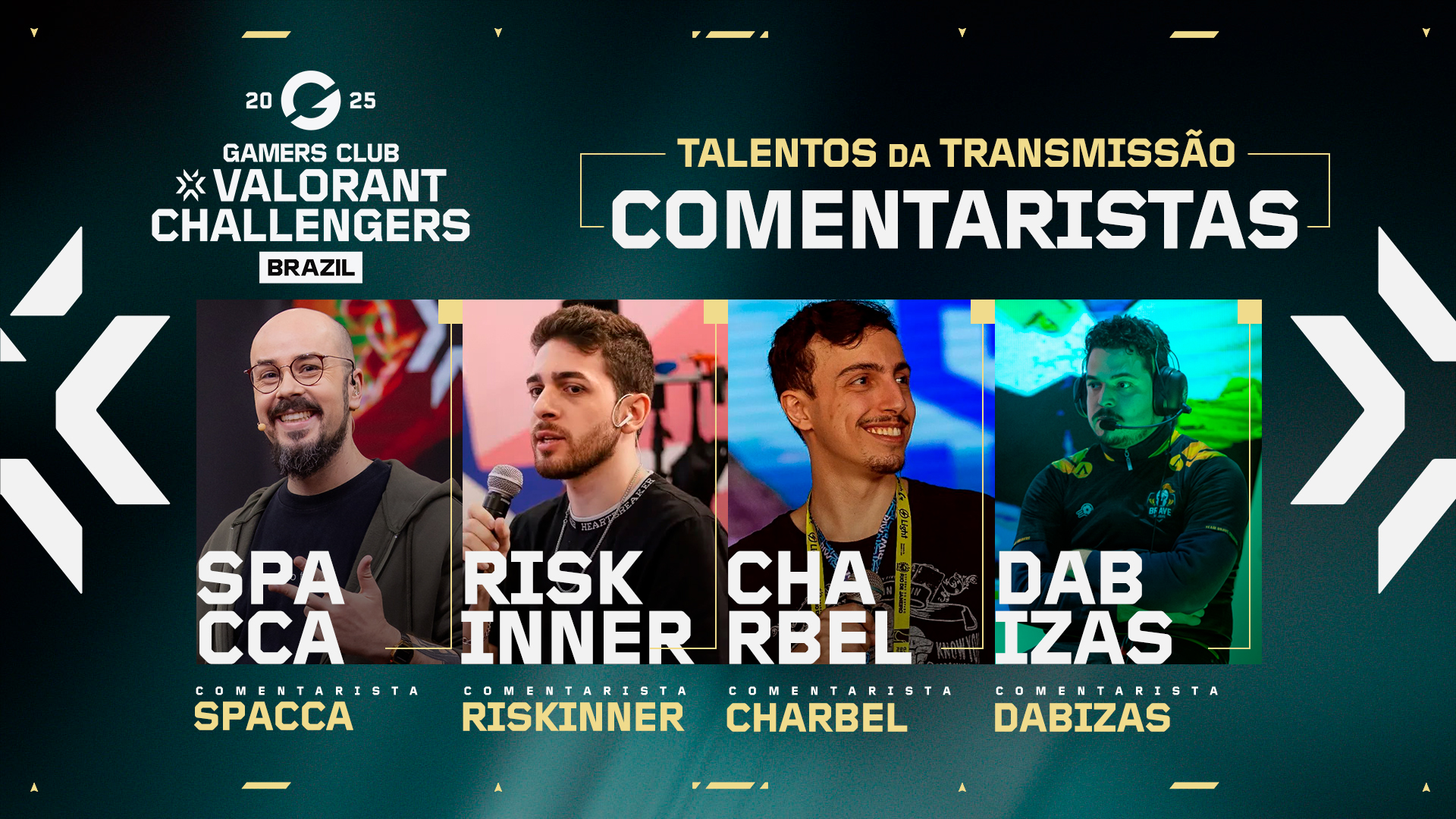 comentaristas da transmissão do VCB 2025