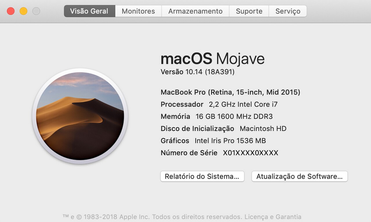 Como saber qual é a placa de vídeo no macOS
