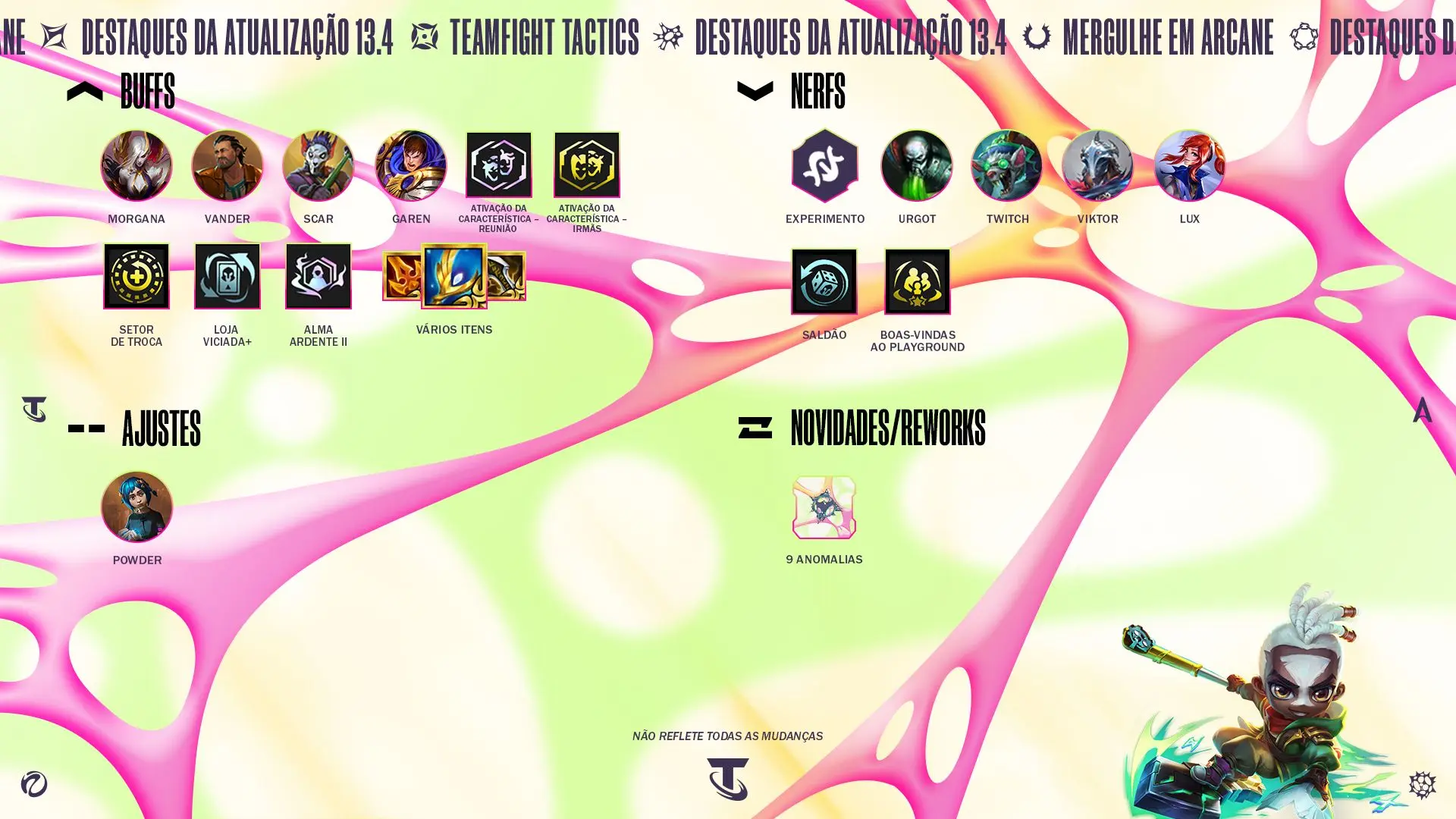 resumo da atualização 13.4 de TFT