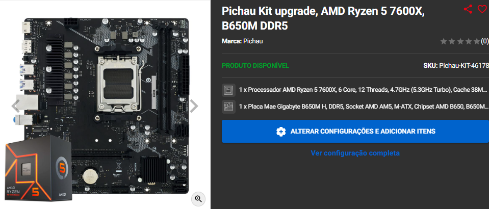 Kit Upgrade em promoção: 3 opções para você turbinar o seu setup. 3 Kit Upgrade em promoção: 3 opções para você turbinar o seu setup. Captura de tela 2025 02 06 162513.png