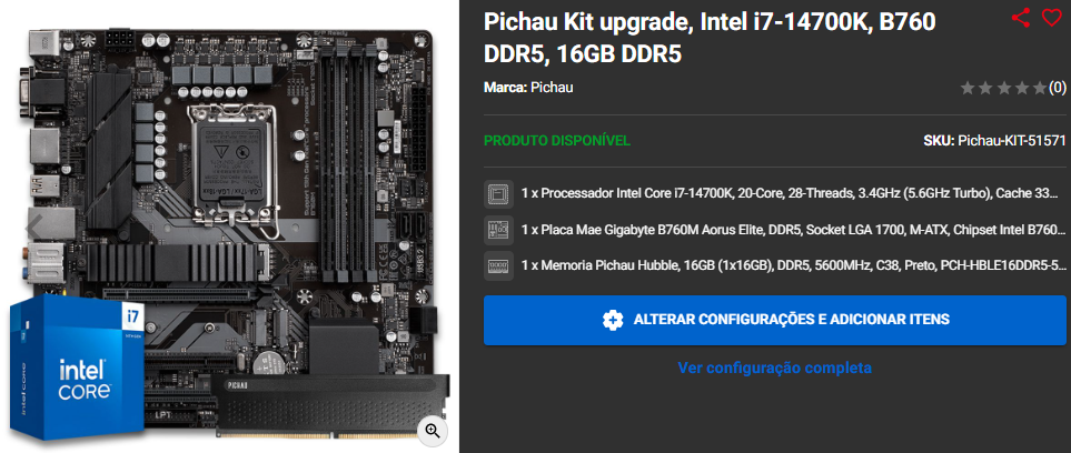 Kit Upgrade em promoção: 3 opções para você turbinar o seu setup. 4 Kit Upgrade em promoção: 3 opções para você turbinar o seu setup. Captura de tela 2025 02 06 162918.png