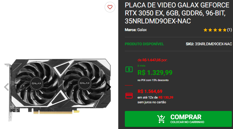 Placa de vídeo NVIDIA: 3 opções em promoção no site da Pichau 2 Placa de vídeo NVIDIA: 3 opções em promoção no site da Pichau Captura de tela 2025 02 06 163657.png