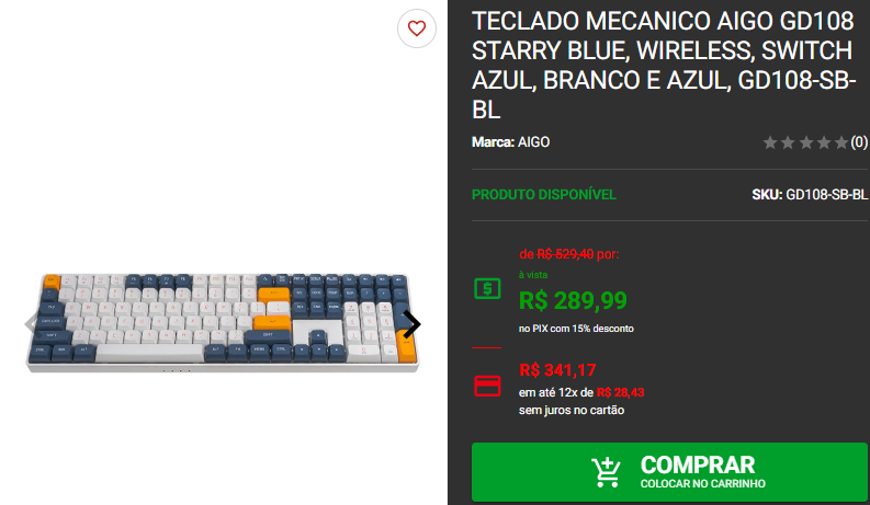 Teclado Gamer: 3 opções em promoção no site da Pichau 2 Teclado Gamer: 3 opções em promoção no site da Pichau Captura de tela 2025 02 07 153031.png
