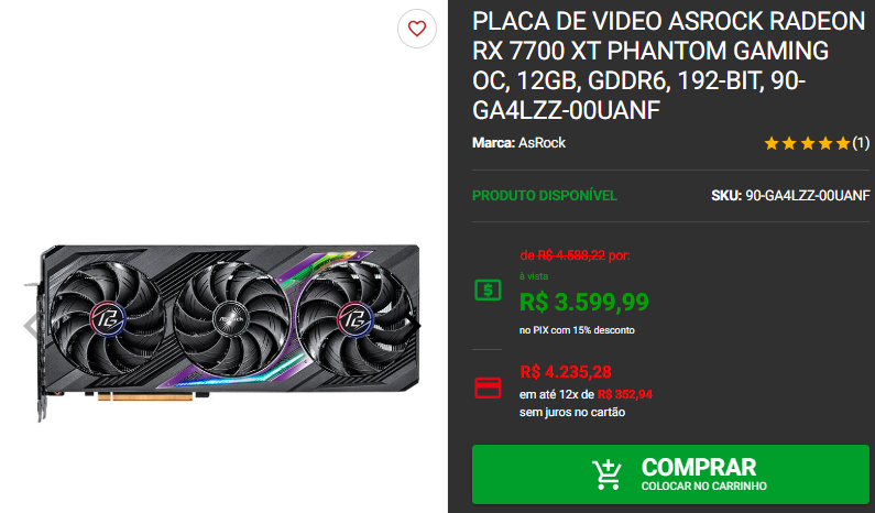 Placa de vídeo em promoção: 3 opções de GPU AMD disponíveis na Pichau 3 Placa de vídeo em promoção: 3 opções de GPU AMD disponíveis na Pichau Captura de tela 2025 02 10 152543.png