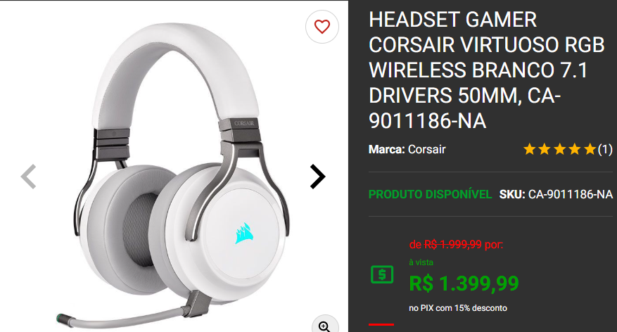 Fone de Ouvido Gamer: 3 opções disponíveis na Pichau 4 Fone de Ouvido Gamer: 3 opções disponíveis na Pichau Captura de tela 2025 02 11 112720.png