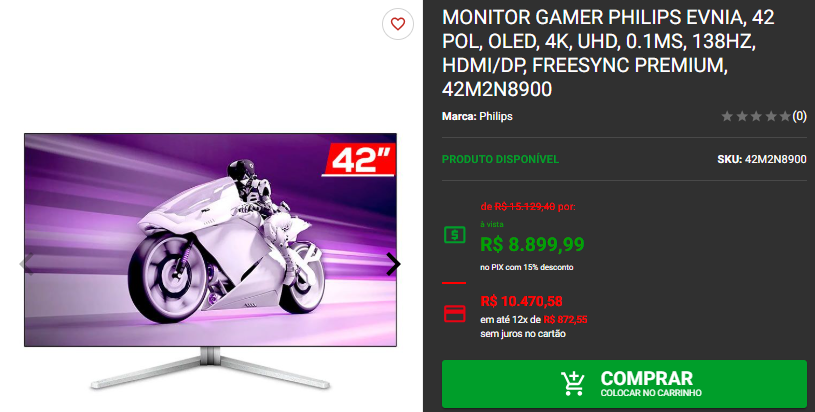 Monitor Gamer em promoção: 3 opções na Pichau Captura de tela 2025 02 11 121929.png