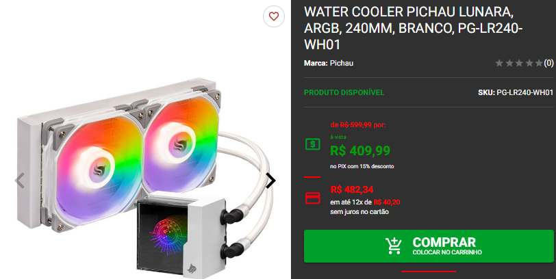 Water Cooler em promoção: 3 opções disponíveis na Pichau Captura de tela 2025 02 14 165305.png