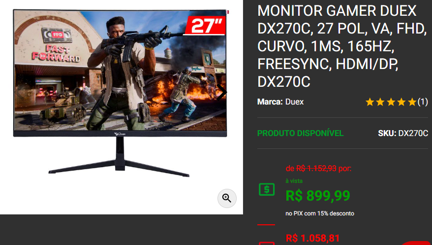 Monitor Gamer em promoção: 3 opções disponíveis na Pichau 2 Monitor Gamer em promoção: 3 opções disponíveis na Pichau Captura de tela 2025 02 19 171215.png