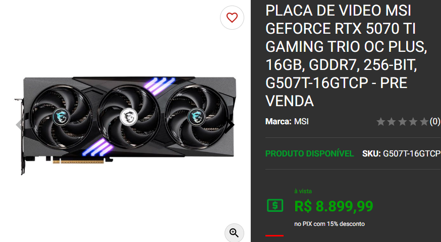 RTX 5070 Chegou à Pichau, confira os preços 3 RTX 5070 Chegou à Pichau, confira os preços Captura de tela 2025 02 24 151657.png