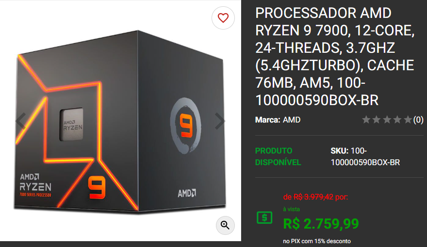 Processador AMD: 3 opções de CPU em promoção no site da Pichau 3 Processador AMD: 3 opções de CPU em promoção no site da Pichau Captura de tela 2025 02 25 162309.png