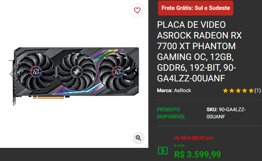 Placa de vídeo em promoção: 3 opções disponíveis na Pichau 3 Placa de vídeo em promoção: 3 opções disponíveis na Pichau Captura de tela 2025 02 26 165040.png