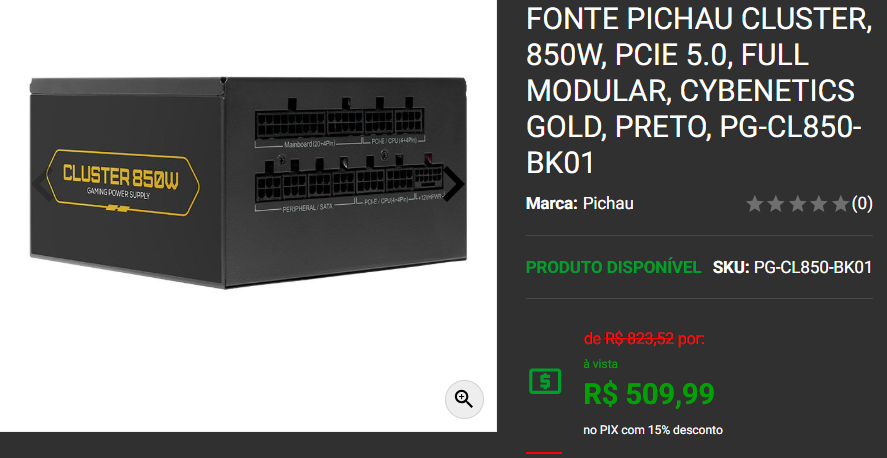 Fonte Full Modular: 3 opções em promoção na Pichau Captura de tela 2025 02 27 160008.png