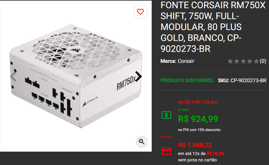 Fonte Full Modular: 3 opções em promoção na Pichau Captura de tela 2025 02 27 160149.png