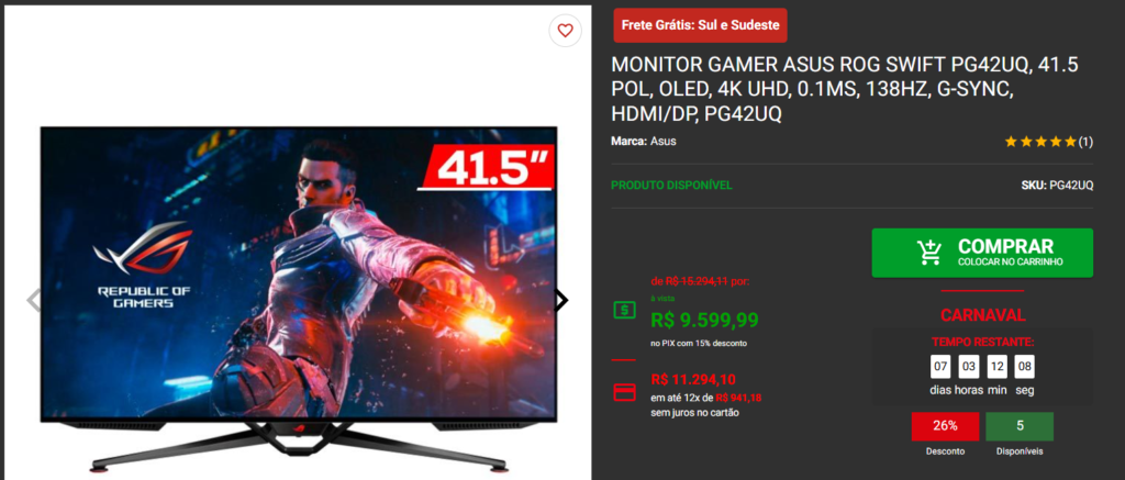 Monitor profissional: 3 opções com tempo de resposta abaixo de 1ms 2 Monitor profissional: 3 opções com tempo de resposta abaixo de 1ms Captura de tela 2025 02 28 134756