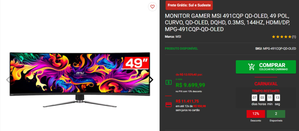 Monitor profissional: 3 opções com tempo de resposta abaixo de 1ms 3 Monitor profissional: 3 opções com tempo de resposta abaixo de 1ms Captura de tela 2025 02 28 134853