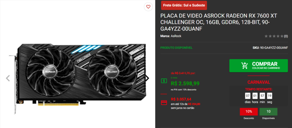 Placa de vídeo AMD: 3 opções em promoção no site 2 Placa de vídeo AMD: 3 opções em promoção no site Captura de tela 2025 02 28 150244