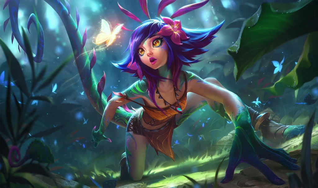 Neeko, campeã do League of Legends (LoL).