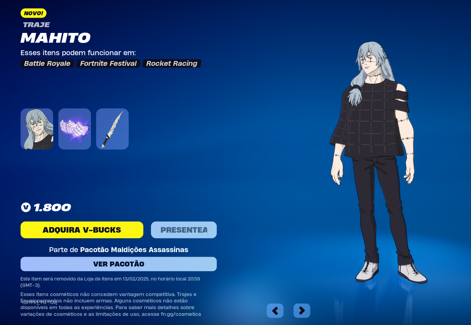 Fortnite x Jujutsu Kaisen: Epic Games lança segunda colaboração com o anime Screenshot 75