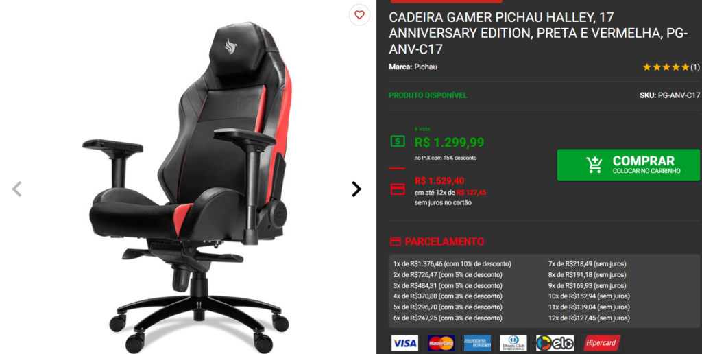 Cadeira Gamer: 3 opções Premium disponíveis na Pichau 3 Cadeira Gamer: 3 opções Premium disponíveis na Pichau Captura de tela 2025 02 28 145632