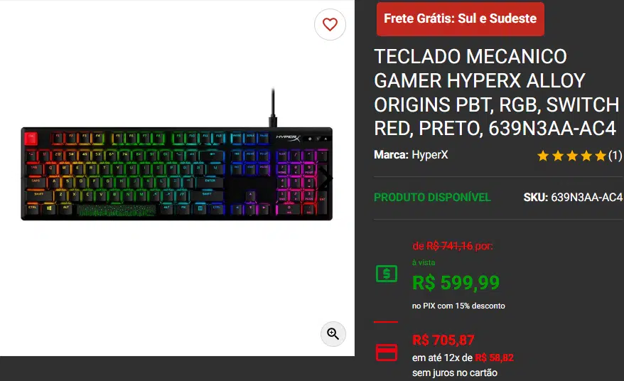 Teclado mecânico: 3 opções em promoção no site da Pichau 3 Teclado mecânico: 3 opções em promoção no site da Pichau Captura de tela 2025 03 05 173440.png