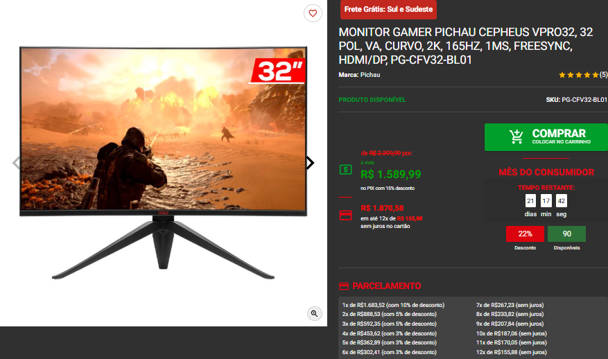 Mês do Consumidor na Pichau: Confira a variedade de promoções Captura de tela 2025 03 07 155921.png