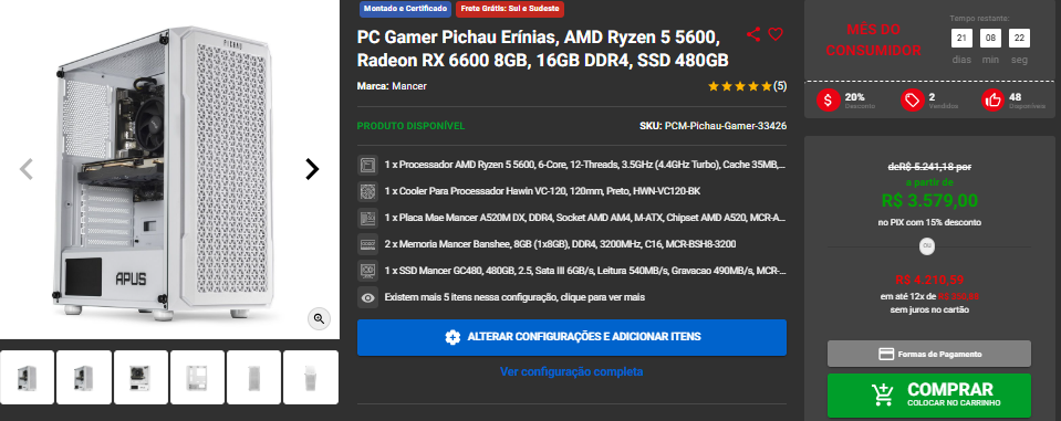 Mês do Consumidor na Pichau: Confira a variedade de promoções Captura de tela 2025 03 07 160842.png
