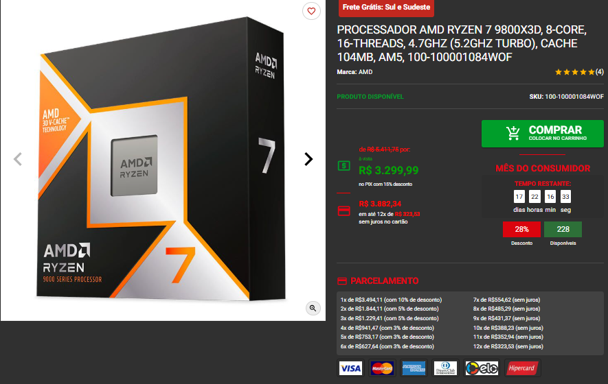 Processador AM5 em promoção: 3 opções disponíveis na Pichau Captura de tela 2025 03 10 180031.png