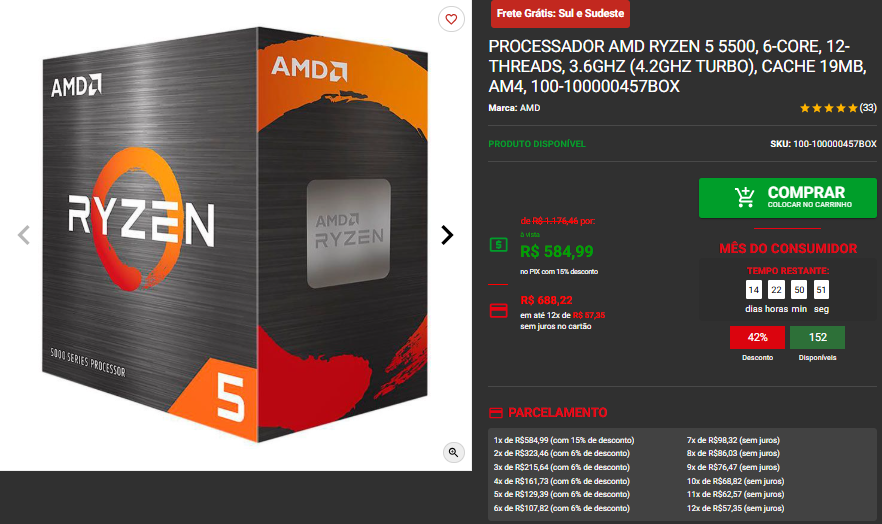 Montamos PC Gamer Ideal de aaté R$ 5.500 Reais para QHD a 60 FPS 2 Montamos PC Gamer Ideal de aaté R$ 5.500 Reais para QHD a 60 FPS Captura de tela 2025 03 13 172612.png