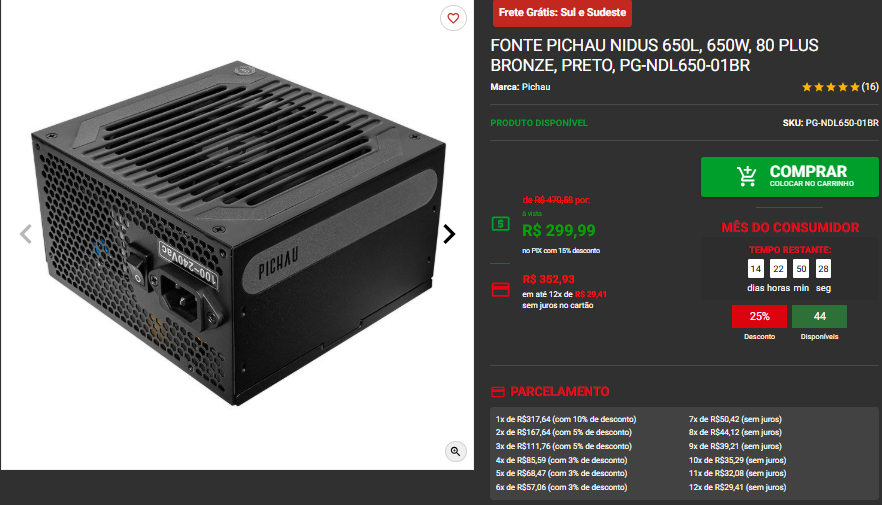 Montamos PC Gamer Ideal de aaté R$ 5.500 Reais para QHD a 60 FPS 6 Montamos PC Gamer Ideal de aaté R$ 5.500 Reais para QHD a 60 FPS Captura de tela 2025 03 13 172637.png