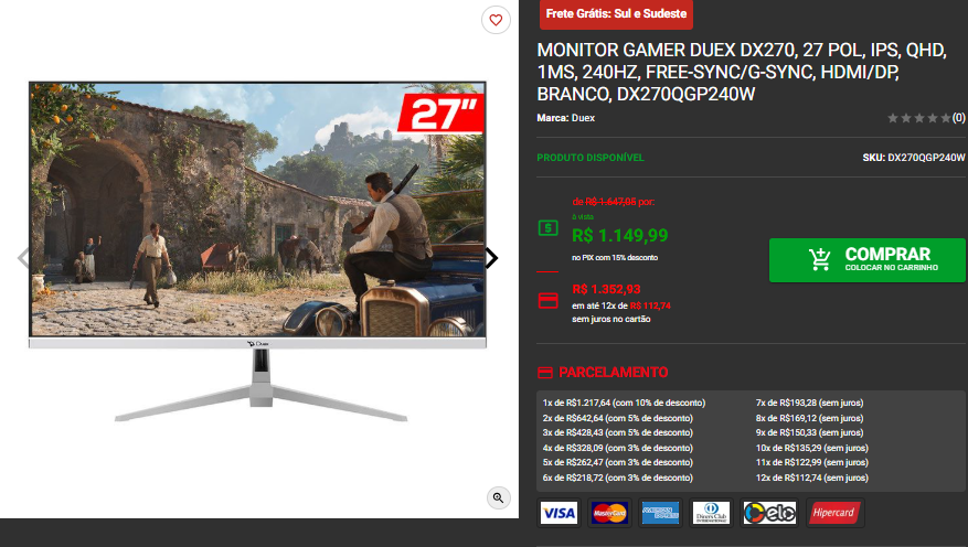 Monitor Gamer QHD: 3 opções em promoção disponíveis na Pichau 2 Monitor Gamer QHD: 3 opções em promoção disponíveis na Pichau Captura de tela 2025 03 14 154906.png