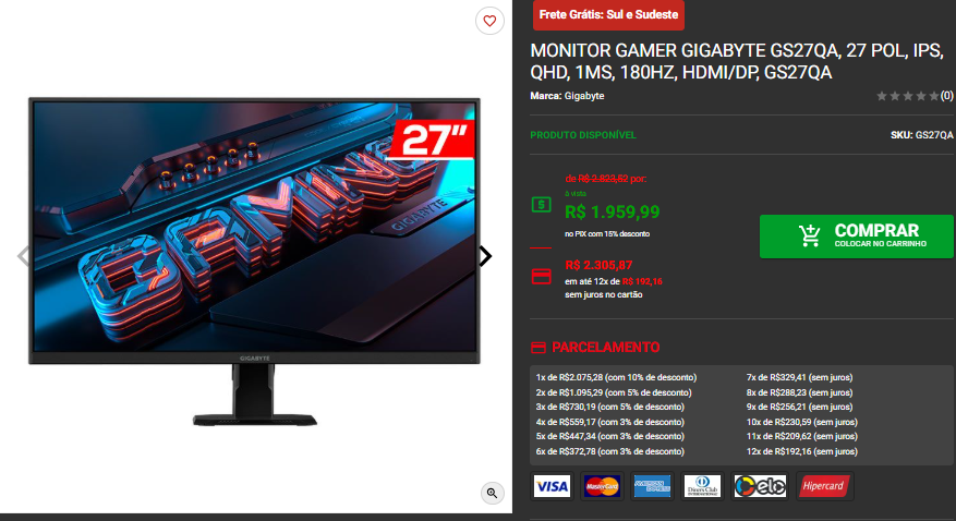Monitor Gamer QHD: 3 opções em promoção disponíveis na Pichau 4 Monitor Gamer QHD: 3 opções em promoção disponíveis na Pichau Captura de tela 2025 03 14 154916.png