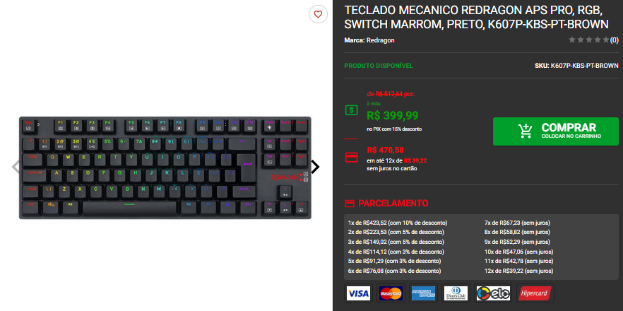 Teclado Gamer: 3 opções em promoção no site da Pichau 3 Teclado Gamer: 3 opções em promoção no site da Pichau Captura de tela 2025 03 17 105116.png