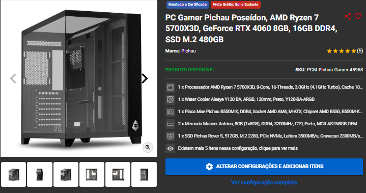 PC Gamer: 3 Opções em promoção durante o mês do consumidor Captura de tela 2025 03 17 115632.png