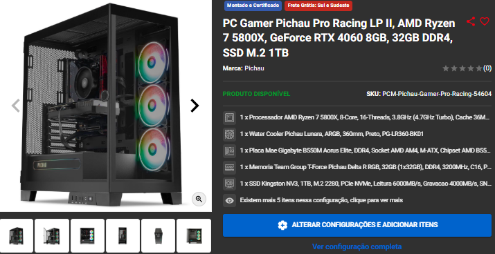 PC Gamer: 3 Opções em promoção durante o mês do consumidor Captura de tela 2025 03 17 115642.png